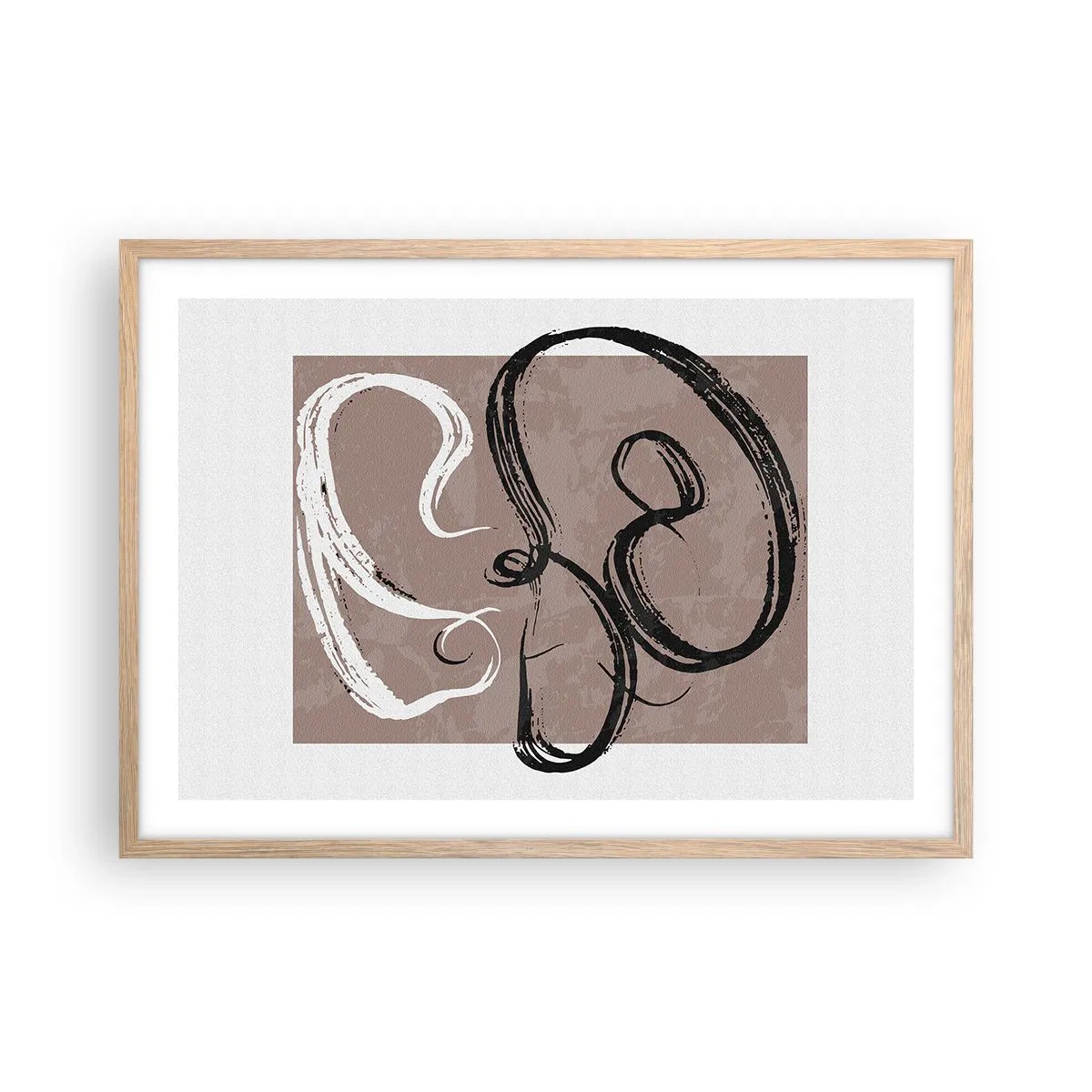 Plakat w ramie jasny dąb - Kompozycja – poszukiwanie pełni - 70x50 cm