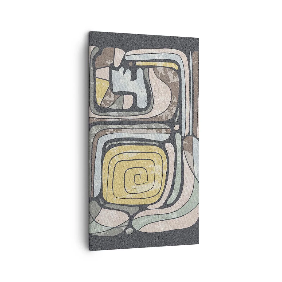 Obraz na płótnie - Abstrakcja w duchu prekolumbijskim - 45x80 cm
