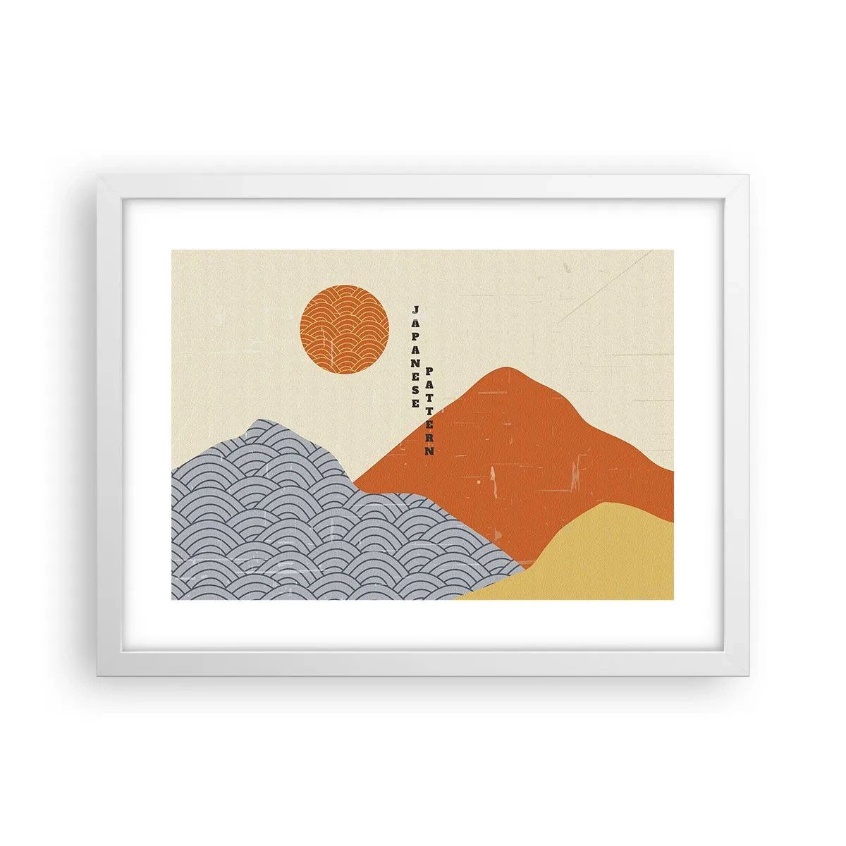 Plakat w białej ramie - W japońskim duchu - 40x30 cm