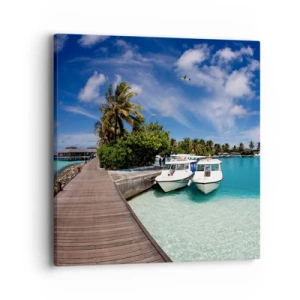 Obraz na płótnie - A jednak raj istnieje - 40x40 cm