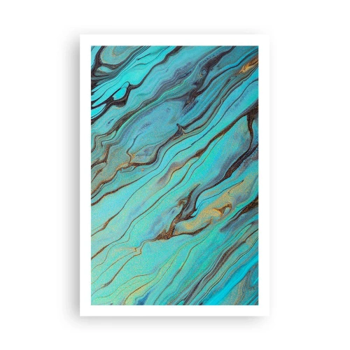 Plakat - Turkusowy przypływ - 61x91 cm
