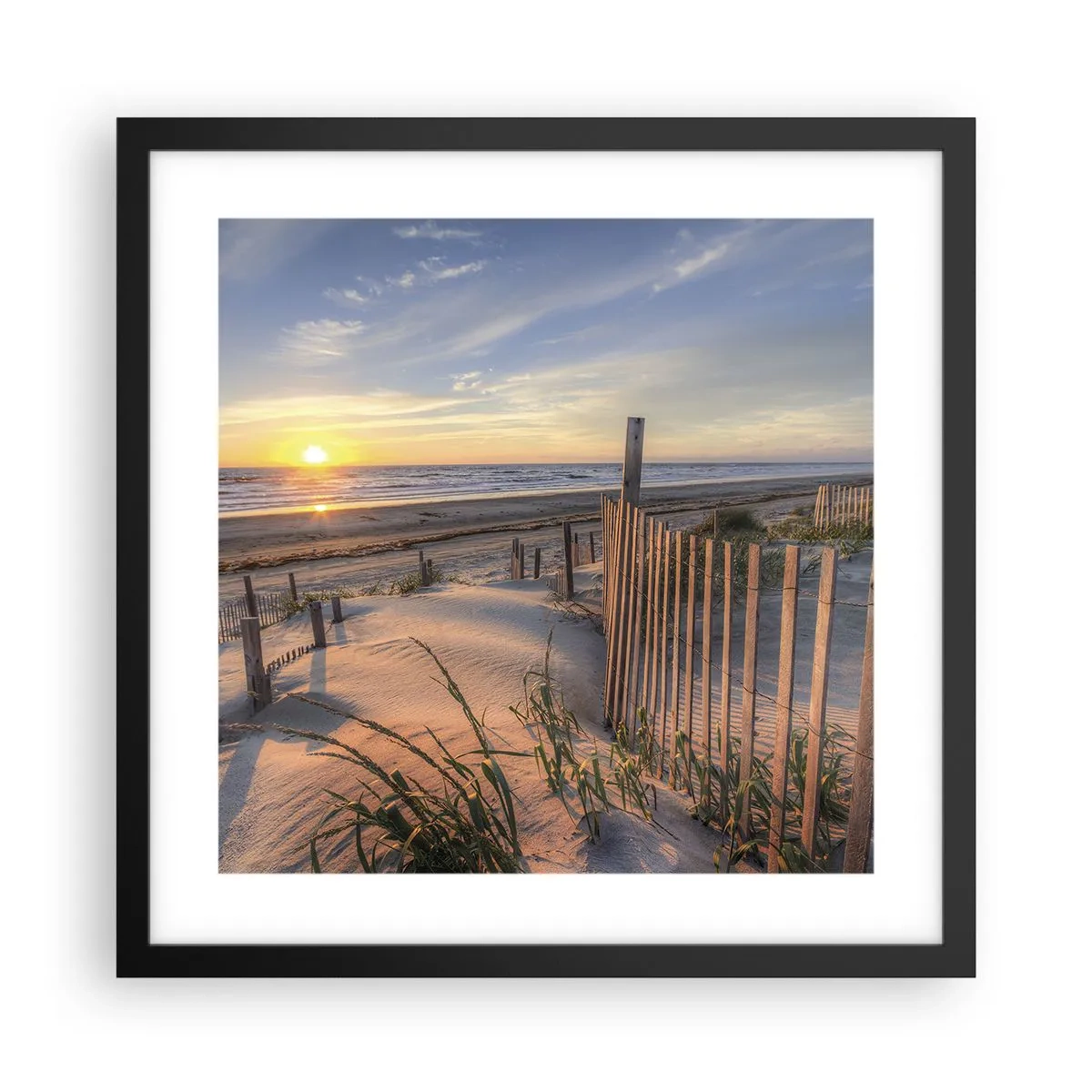 Plakat w czarnej ramie - Blask i cień wiatru - 40x40 cm