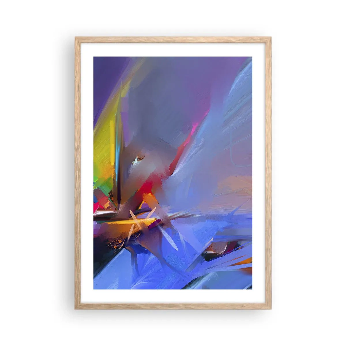 Plakat w ramie jasny dąb - Śmigła jak ptak - 50x70 cm