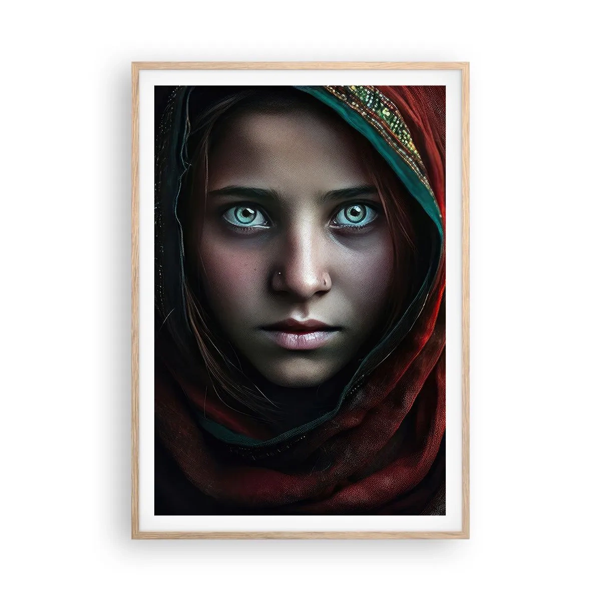 Plakat w ramie jasny dąb - Wschodnia księżniczka - 70x100 cm