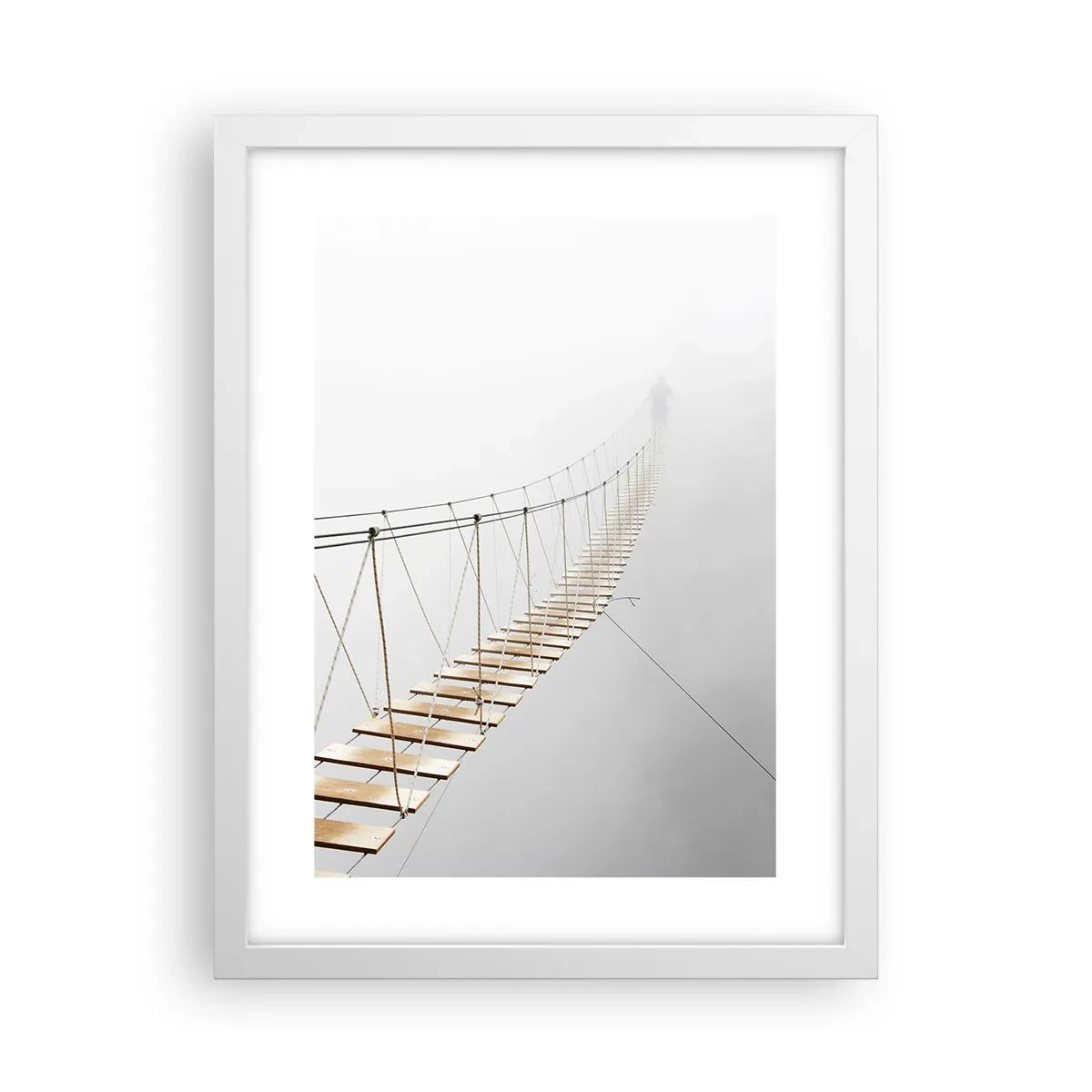 Plakat w białej ramie - Dokąd cię zaprowadzi? - 30x40 cm