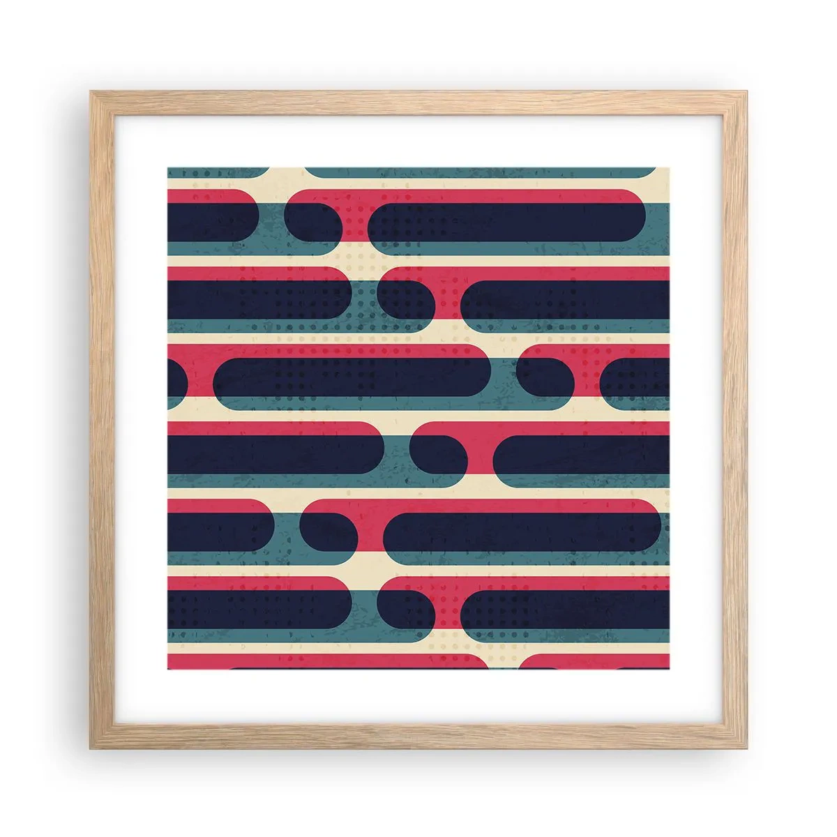 Plakat w ramie jasny dąb - W głąb i do przodu - 40x40 cm