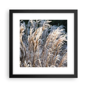 Plakat w czarnej ramie - Szronem ustrojone - 30x30 cm