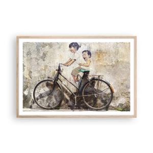 Plakat w ramie jasny dąb - Prawda czy fałsz? - 91x61 cm