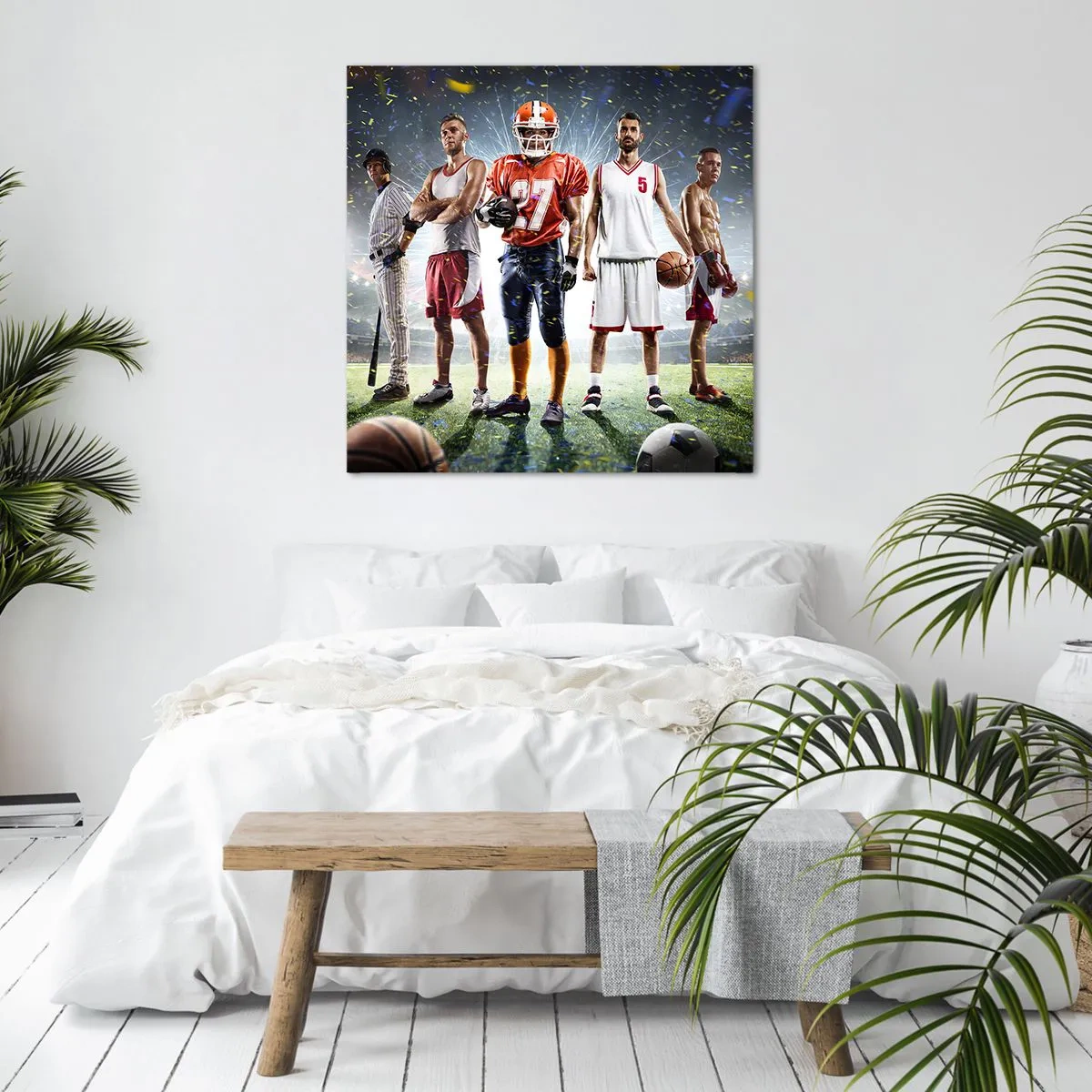 Obraz na płótnie - Gladiatorzy boisk - 50x50 cm