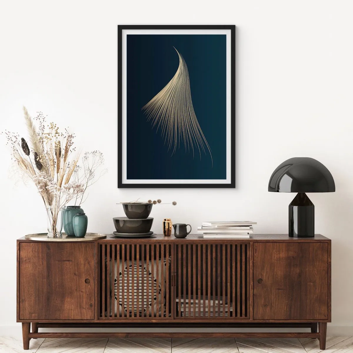 Plakat w czarnej ramie - Jak anioła włos - 40x50 cm