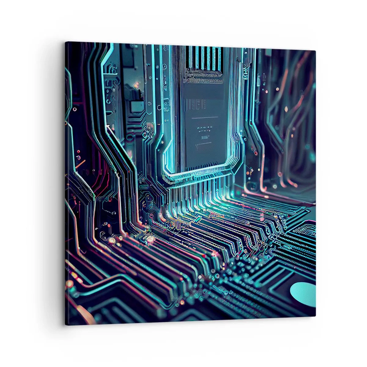 Obraz na płótnie - Tak sobie myślę… - 50x50 cm