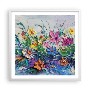 Plakat w białej ramie - Wcale nie-martwa natura - 60x60 cm