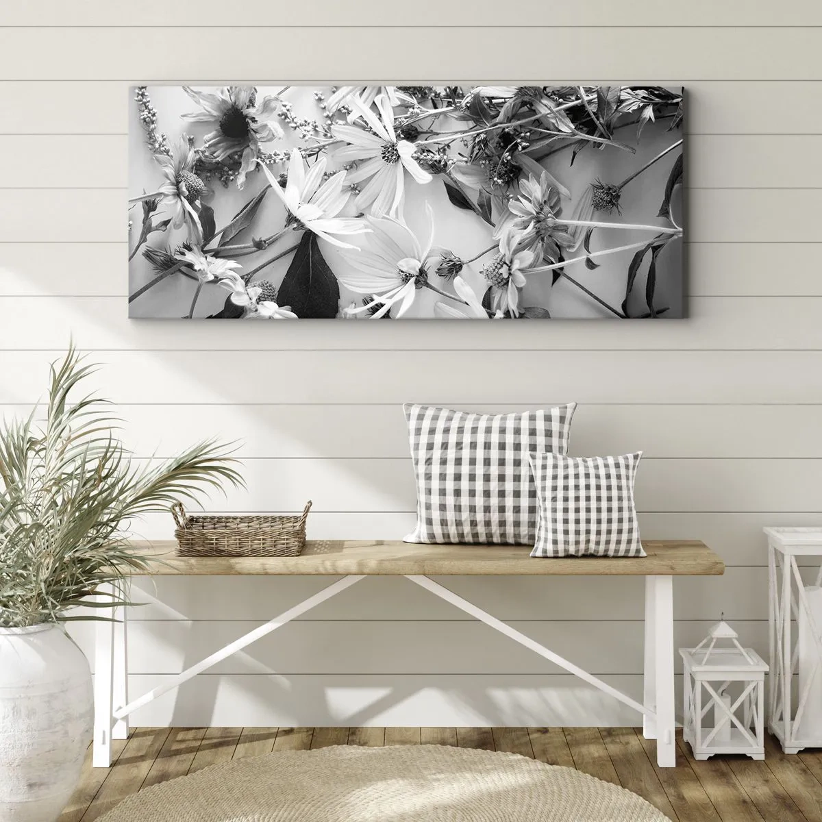 Obraz na płótnie - Nie-bukiet kwiatów - 100x40 cm