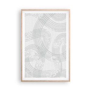 Plakat w ramie jasny dąb - Nie ma prostej drogi - 61x91 cm