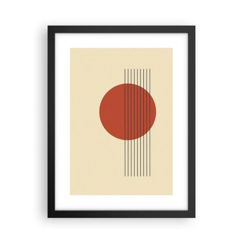 Plakat w czarnej ramie - W koło i dalej - 30x40 cm