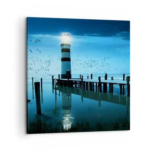 Obraz na płótnie - I nie boisz się ciemności - 50x50 cm