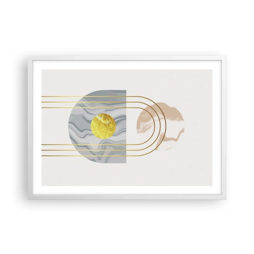 Plakat w białej ramie - Jasność i blask - 70x50 cm