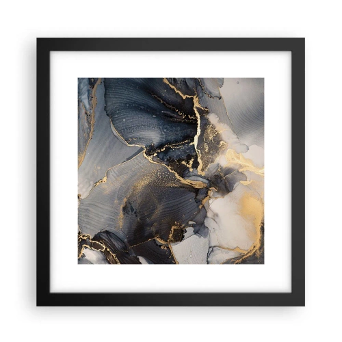 Plakat w czarnej ramie - Życie kamienia - 30x30 cm