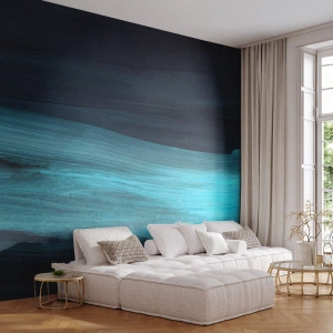 Fototapeta Premium Canvas - Popłyń z nurtem - Ciemny, Sztuka, Abstrakcja - 150x105 cm