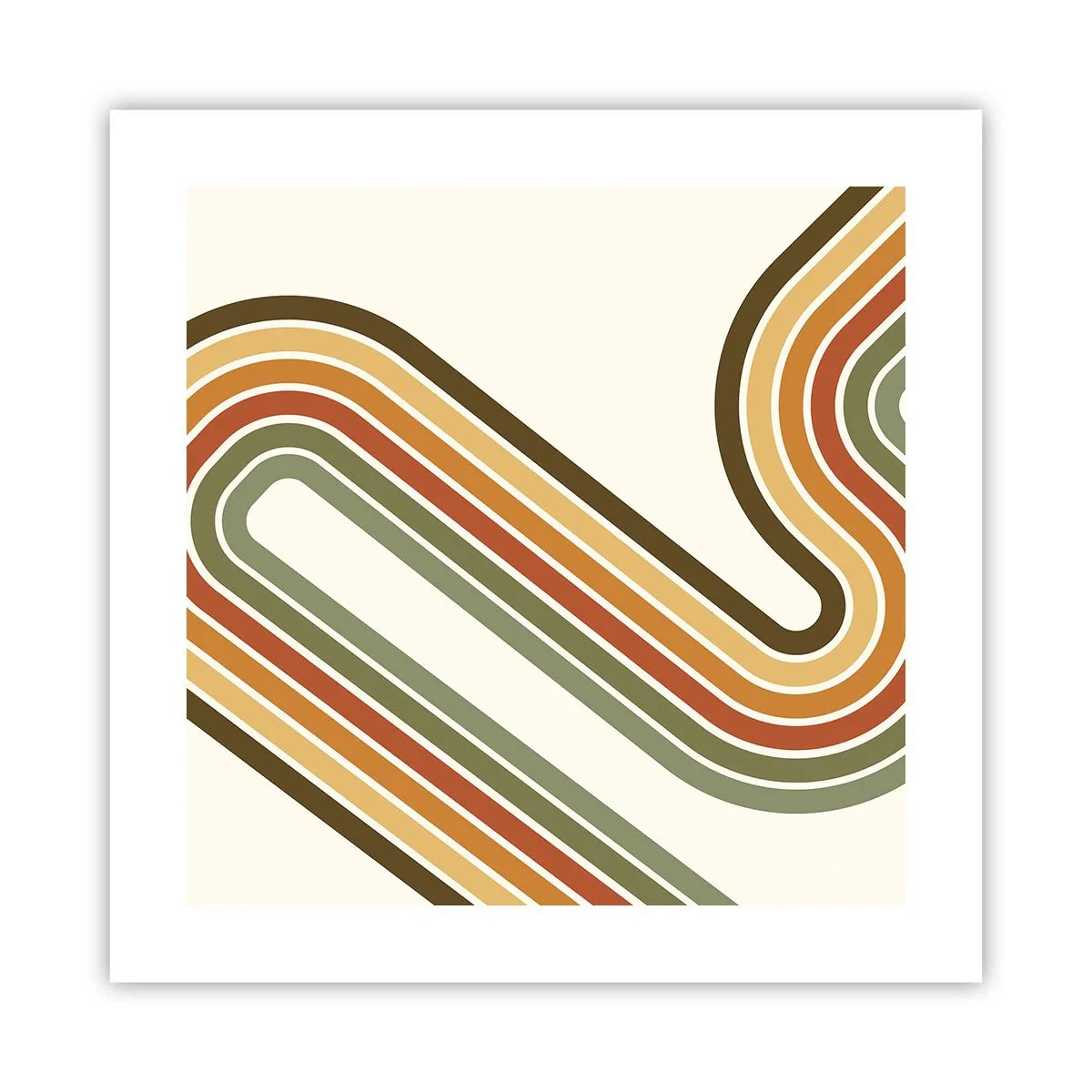Plakat - Zygzakiem do celu - 40x40 cm