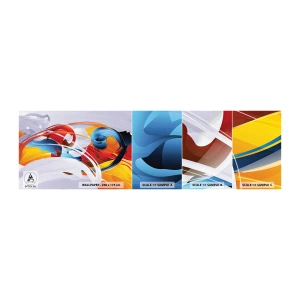 Fototapeta Próbka Standard Eco - Taniec żywiołów - Abstrakcja, Sztuka, Grafika - 100x30 cm