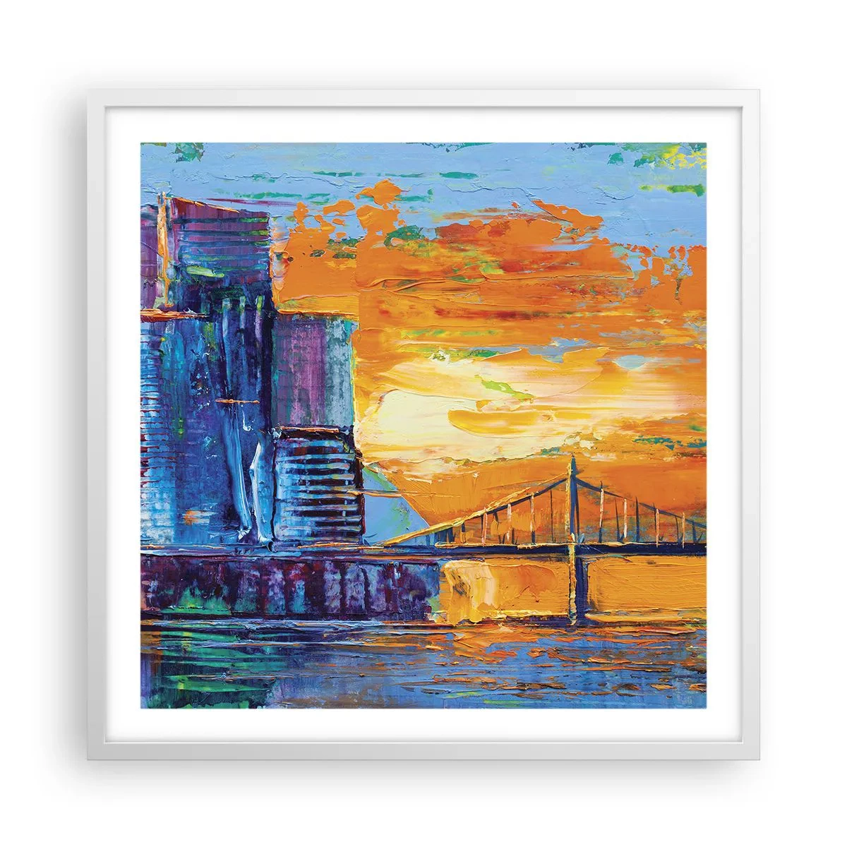 Plakat w białej ramie - Kultura i natura - 60x60 cm