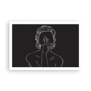 Plakat - Piękno rozkwita w ciszy - 91x61 cm