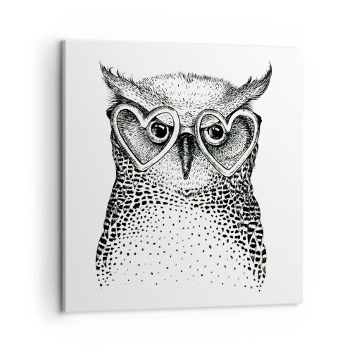 Obraz na płótnie - Mądrze i z miłością - 60x60 cm