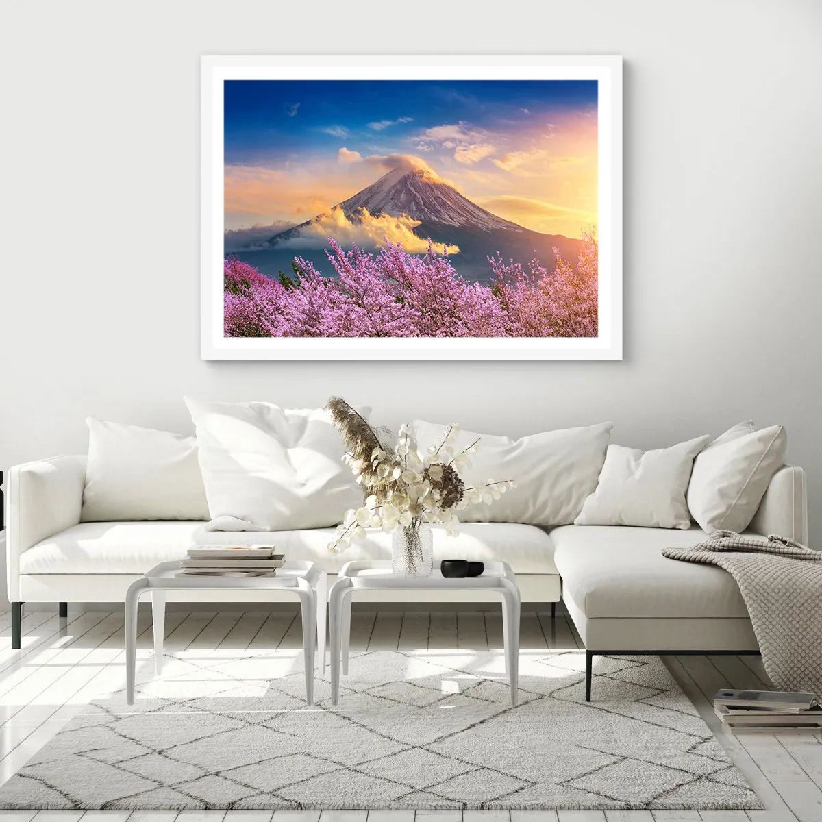 Plakat w białej ramie - Japońska świętość - 100x70 cm