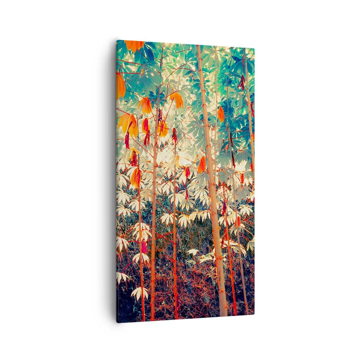 Obraz na płótnie - Tajemne życie liści - 55x100 cm