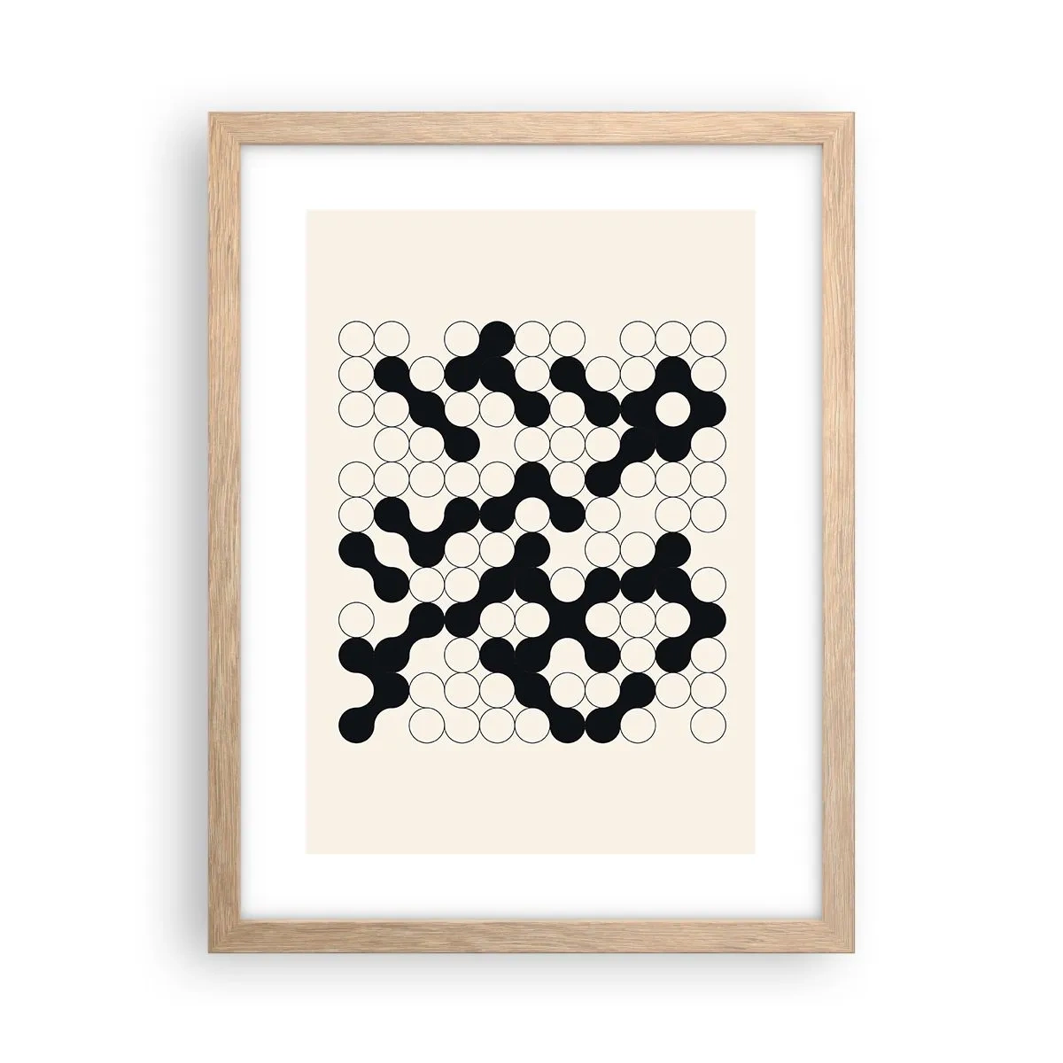 Plakat w ramie jasny dąb - Chińska gra – wariacja - 30x40 cm