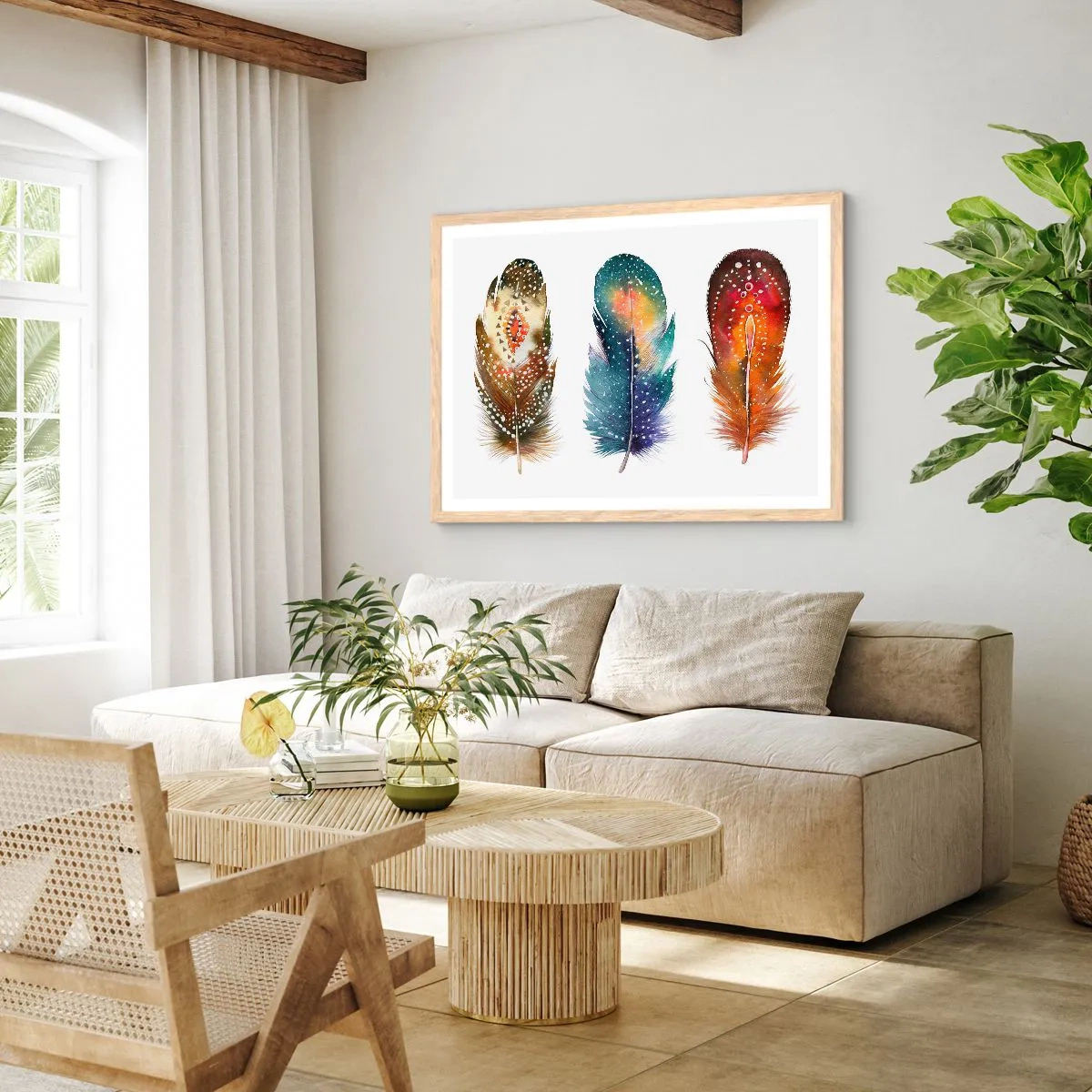 Plakat w ramie jasny dąb - Rytuały, obrzędy, tajemnice - 100x70 cm