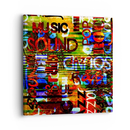 Obraz na płótnie - Wszystkie barwy dźwięku - 40x40 cm
