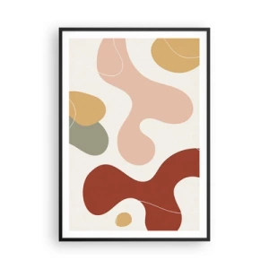 Plakat w czarnej ramie - Esy czy floresy? - 70x100 cm