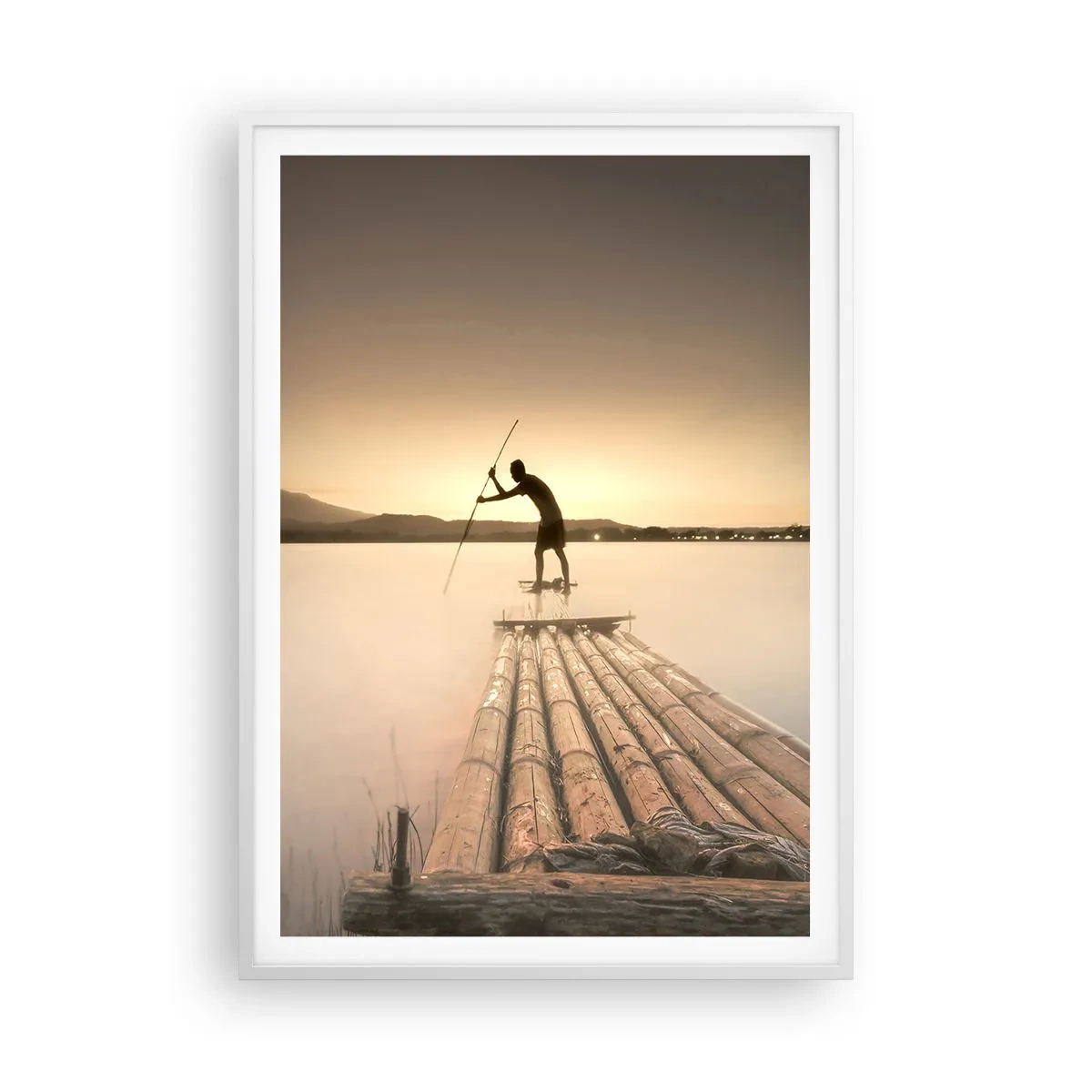 Plakat w białej ramie - Przed spoczynkiem - 70x100 cm
