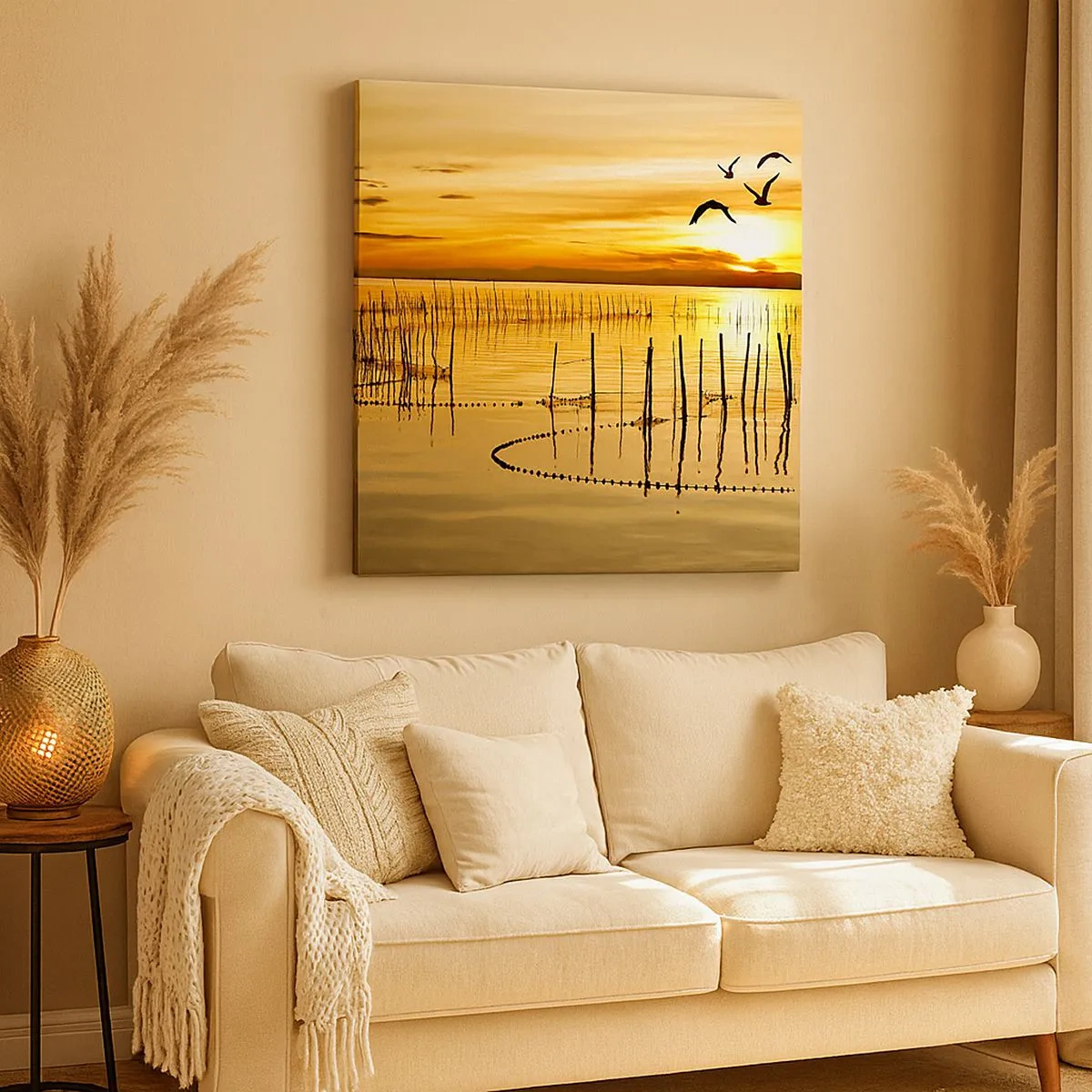 Obraz na płótnie - Na łowisku - 30x30 cm