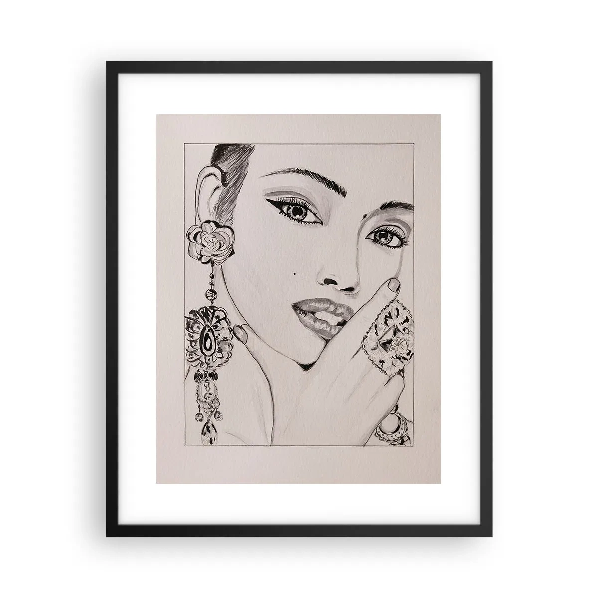 Plakat w czarnej ramie - Najpiękniejszy klejnot - 40x50 cm