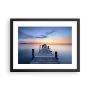 Plakat w czarnej ramie - Spokój pogodnego zmierzchu - 40x30 cm