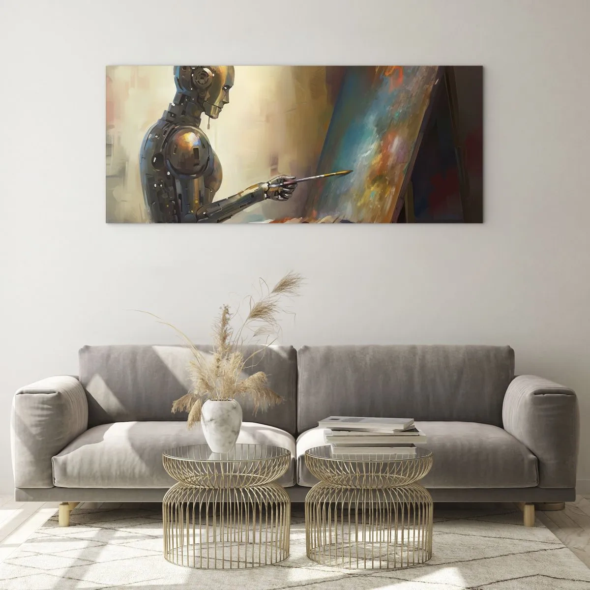 Obraz na szkle - Sztuka przyszłości - 100x40 cm