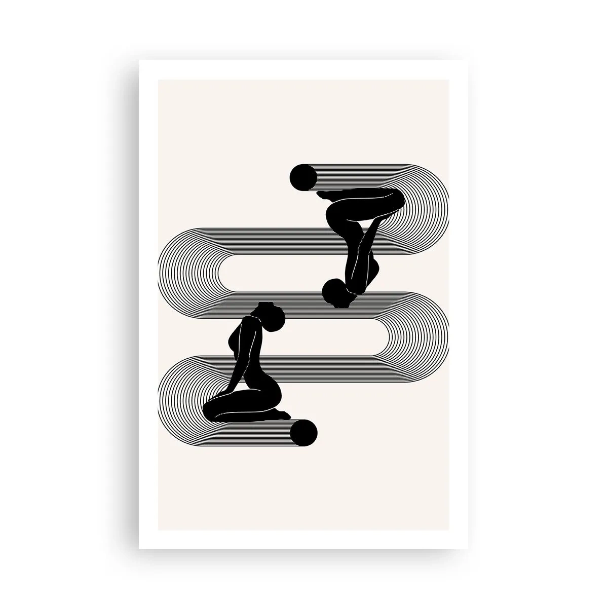 Plakat - Zmysłowa symetria - 61x91 cm