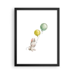 Plakat w czarnej ramie - Też polecę! - 30x40 cm