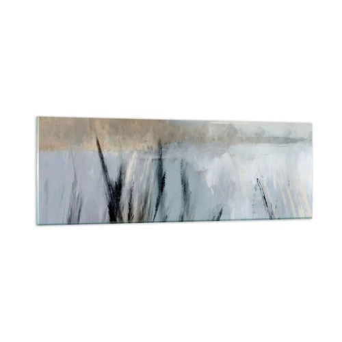Obraz na szkle - Zimowe pola - 90x30 cm