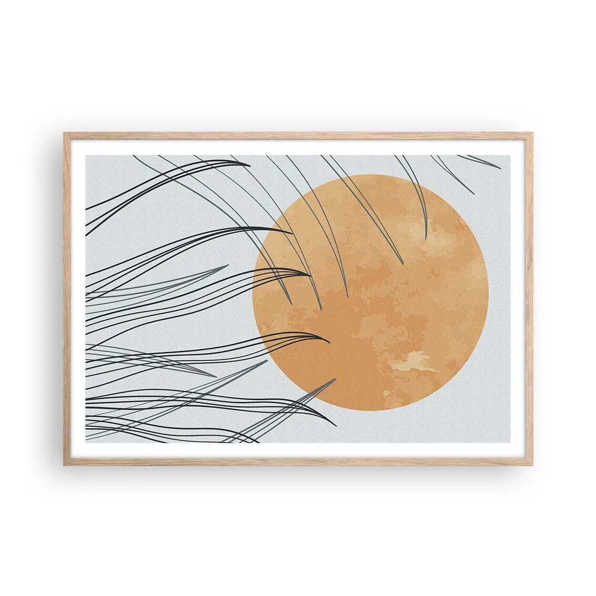 Plakat w ramie jasny dąb - Zawsze ku słońcu - 100x70 cm