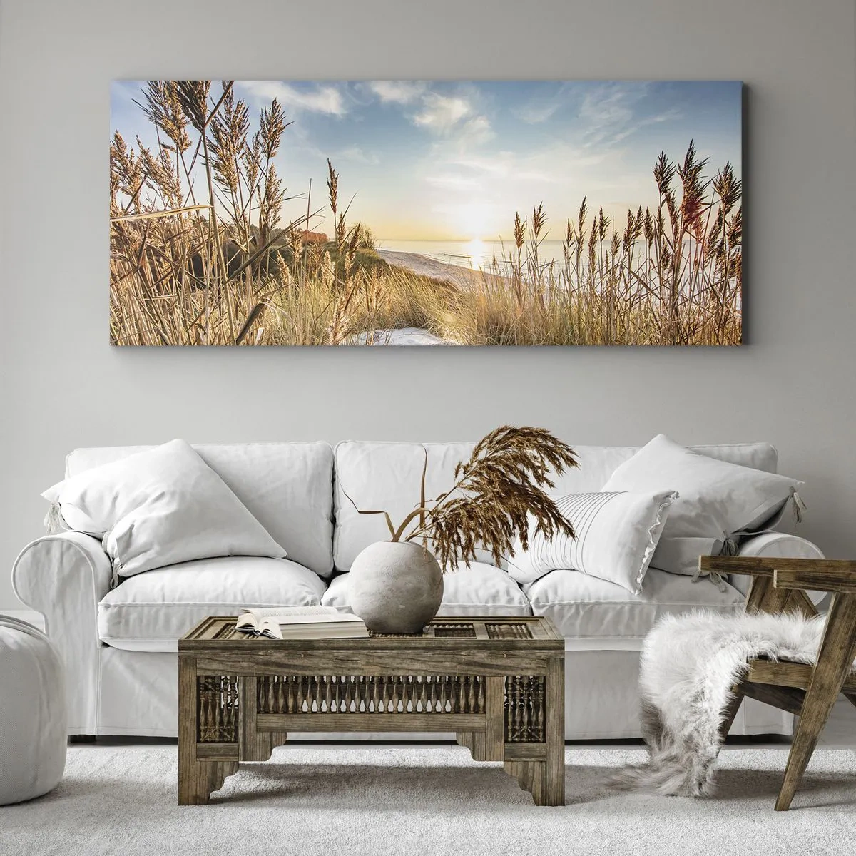 Obraz na płótnie - Północna plaża - 100x40 cm