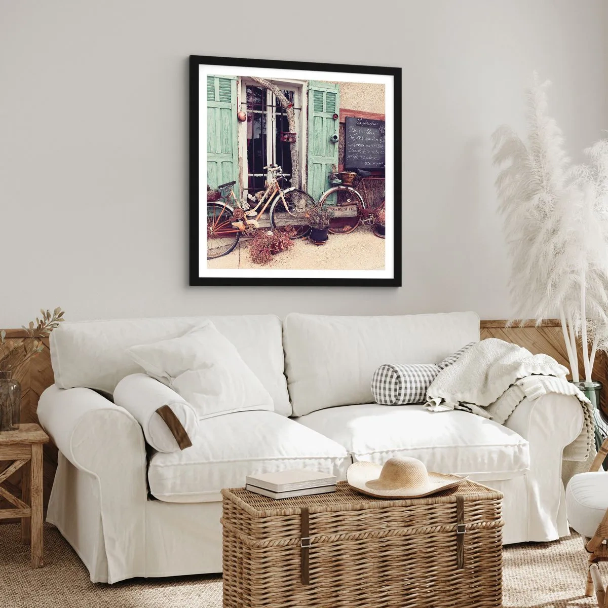 Plakat w czarnej ramie - Niech żyje prowincja - 60x60 cm