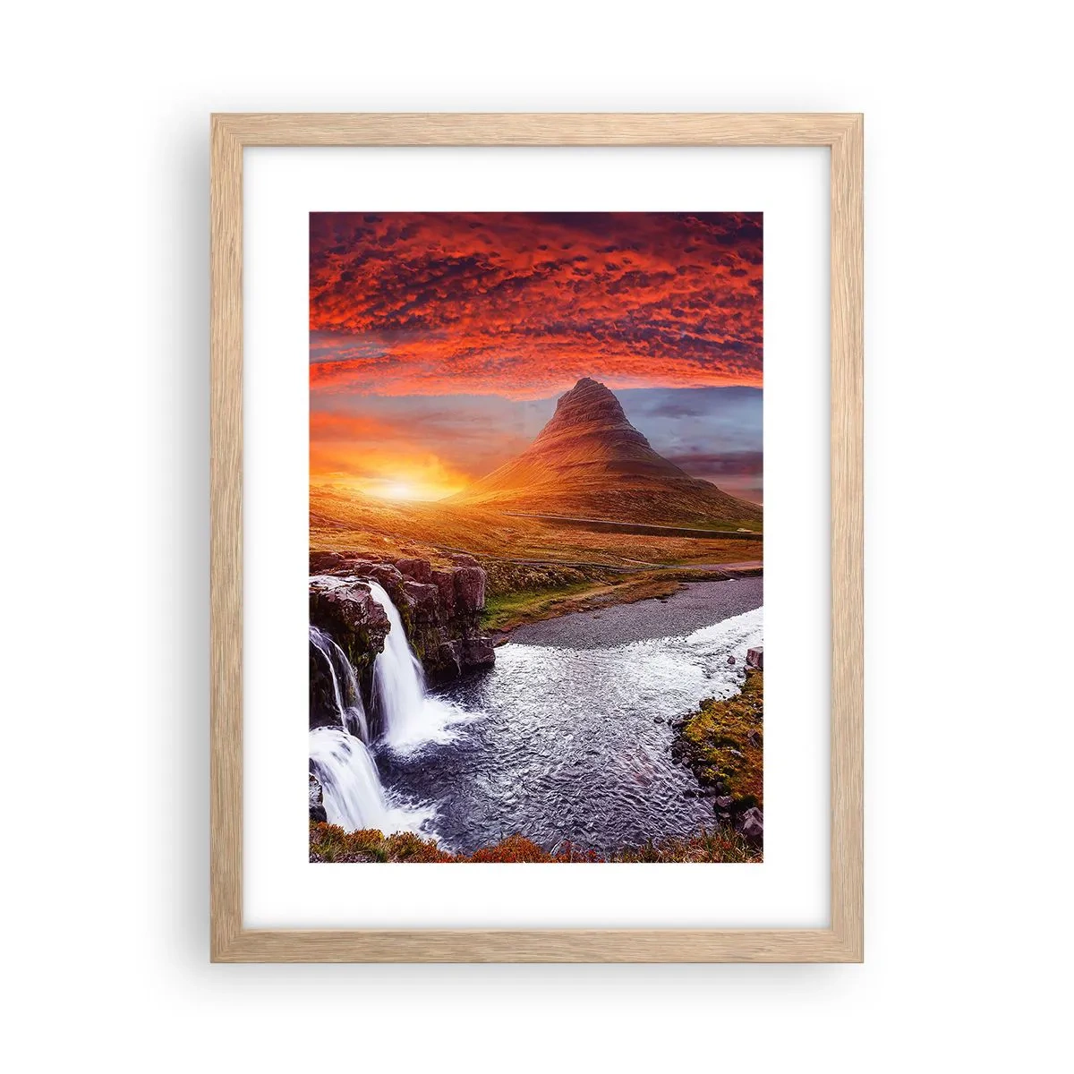 Plakat w ramie jasny dąb - Widok Śródziemia - 30x40 cm