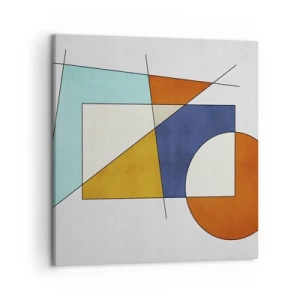 Obraz na płótnie - Abstrakcja: modernistyczna zabawa - 50x50 cm