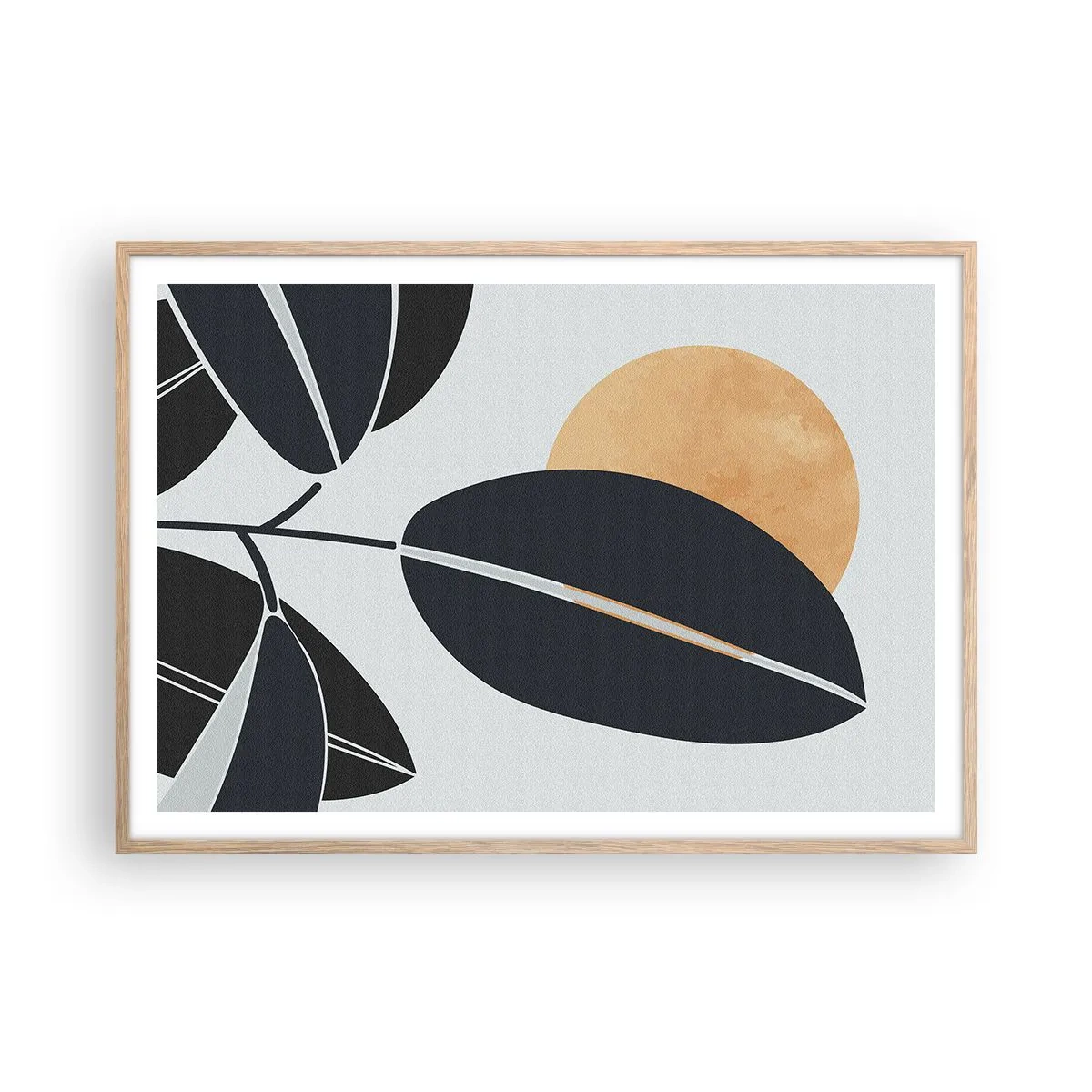 Plakat w ramie jasny dąb - Dzień gorącego lata - 100x70 cm