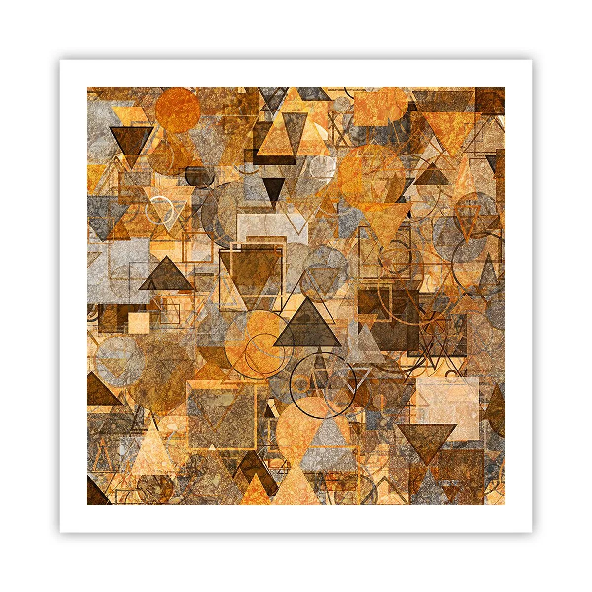 Plakat - Świat ujęty w formę - 60x60 cm