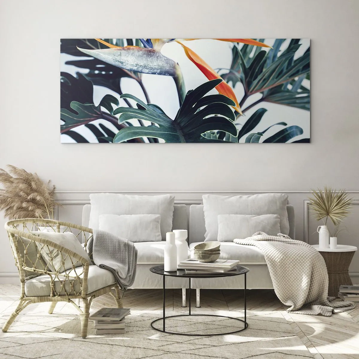 Obraz na szkle - Ptakokrzak - 100x40 cm